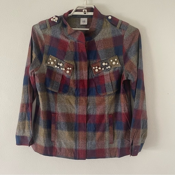 Cabi Collage Jacket style # 3555 zip front NWOT size large - Picture 4 of 11